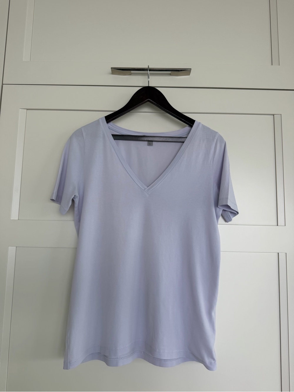 COS Light Lavender V-Neck Women's Top